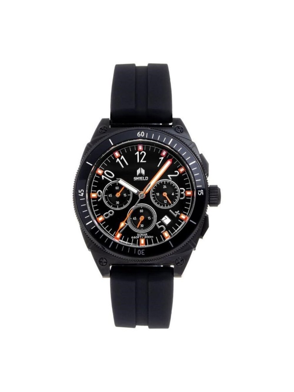 NWT Shield Sonar Black Dial Men's Watch